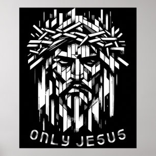 Only Jesus - Abstract Geometric Art Poster