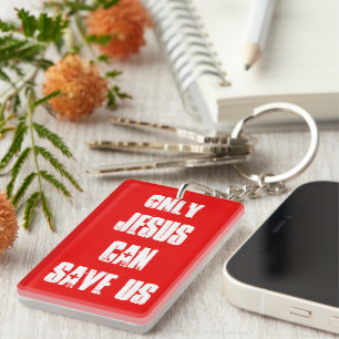Only Jesus Can Save Us Gospel Outreach Message   Key Ring