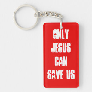 Only Jesus Can Save Us Gospel Outreach Message   Key Ring