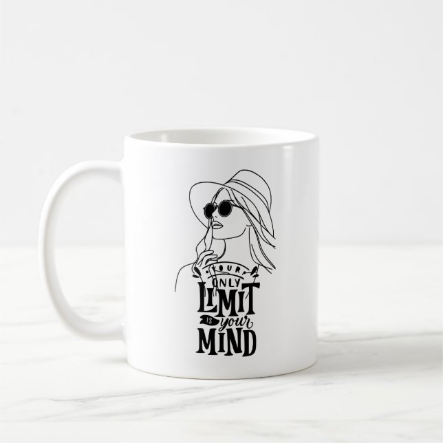 Only limit is your mind coffee mug (Left)