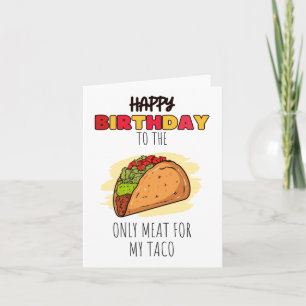 Only Meat Puns Birthday Card Card