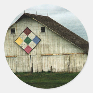 Only Memories, A Barn That Once Was Classic Round Sticker