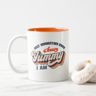 Only mosquitoes know how yummy I am Two-Tone Coffee Mug