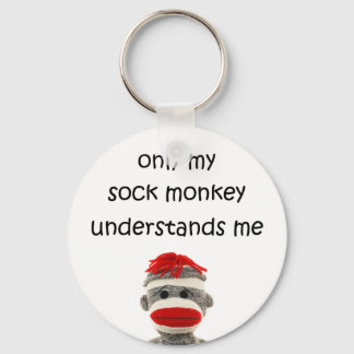 Only My Sock Monkey Understands Me Key Ring