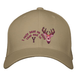 Only on days that end in Y White Tail Embroidery Embroidered Hat