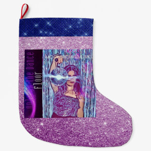 Only on the Dance Floor Large Christmas Stocking