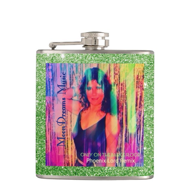Only on the Dance Floor Remix Hip Flask (Front)