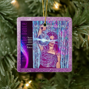 Only on the Dance Floor Square Ornament