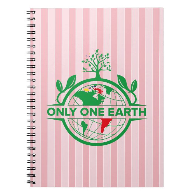 Only One Earth. Let’s Unite Save the Environment Notebook (Front)