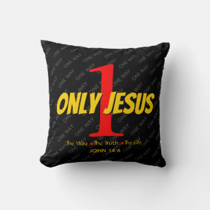ONLY ONE JESUS Christian Cushion