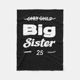 Only Only Child New Sister Sticker Fleece Blanket