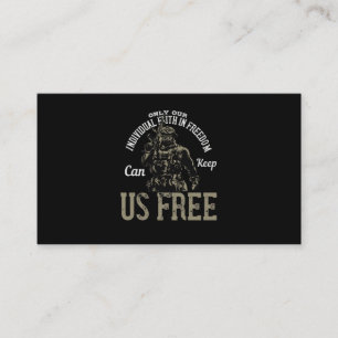 Only Our Individual Faith In Freedom Business Card