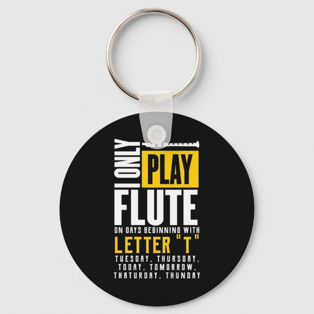 Only Play Flute Key Ring (Front)