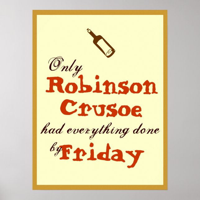 Only Robinson Crusoe Poster (Front)