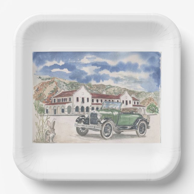 Only Shade In Town Paper Plate (Front)