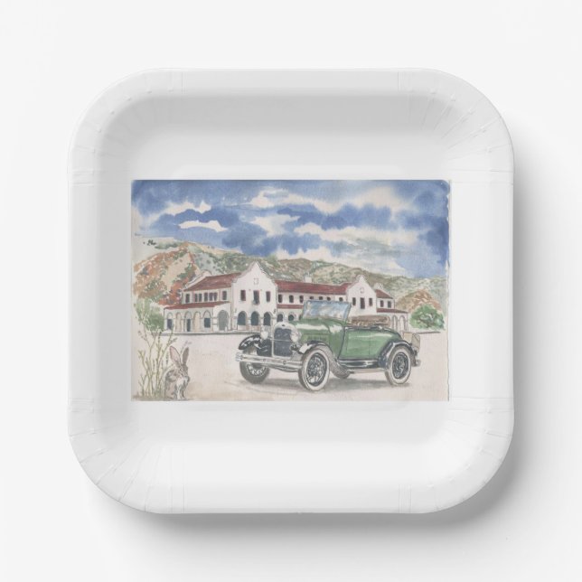 Only Shade In Town Paper Plate (Front)
