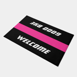 Only Stripes pink + your background & ideas Doormat