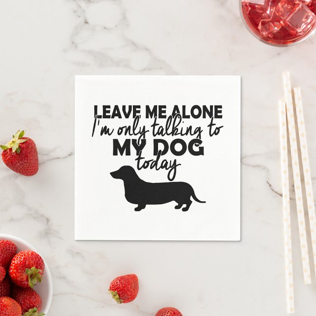 Only Talking To My Dog Napkins (Creator Uploaded)