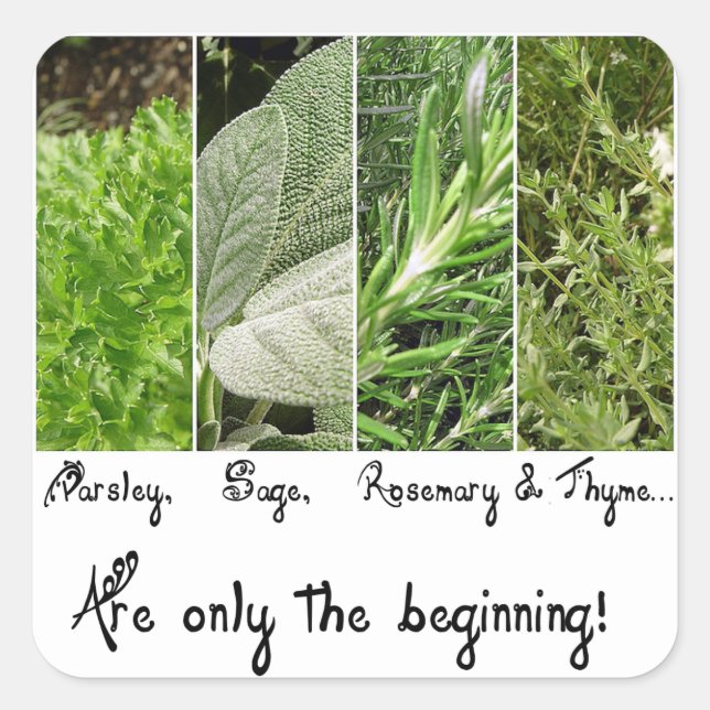 Only the Beginning Square Sticker (Front)