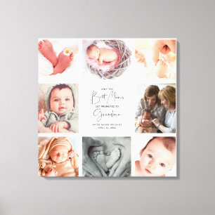 Only the Best Moms Get Promoted to Grandma 8 Photo Canvas Print