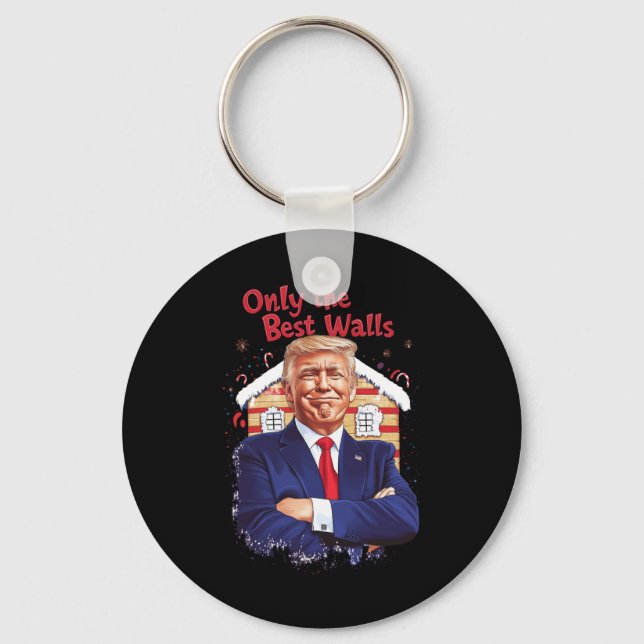 Only The Best Walls  Key Ring (Front)