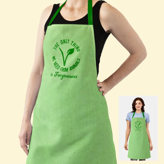 Only Thing We Need From Animals Is Forgiveness  Apron (Creator Uploaded)