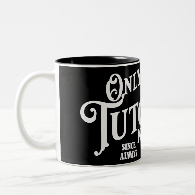 Only tutorials, no practice Two-Tone coffee mug (Left)