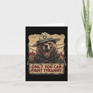 Only You Can Fight Tyranny - Defend Democracy Card