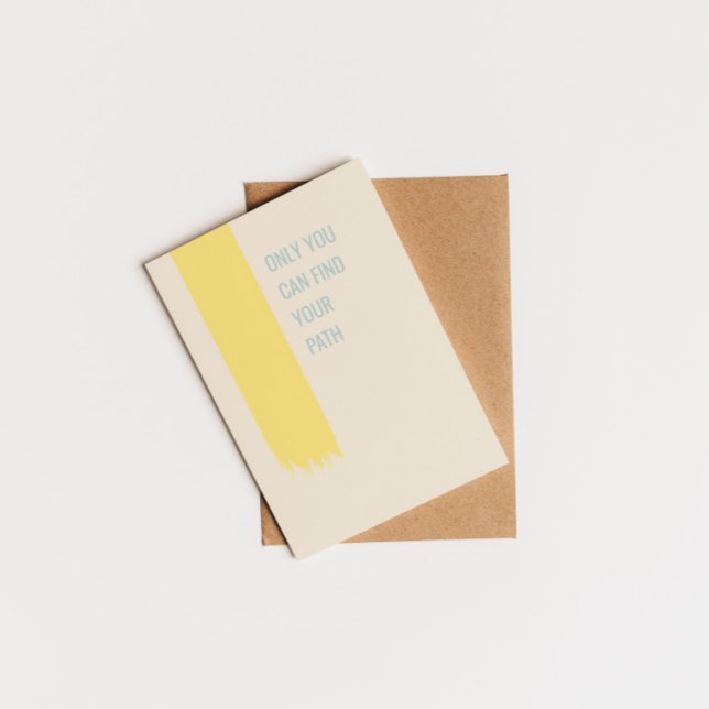 Only you can find your path inspiring quote postcard (Creator Uploaded)