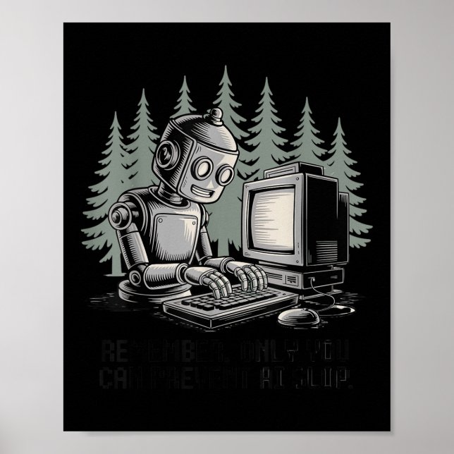 Only You Can Prevent Ai Slop  Poster (Front)