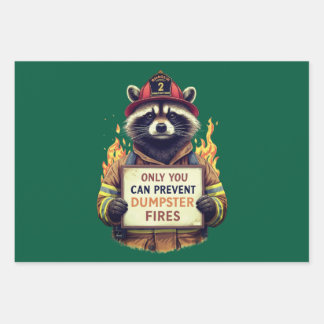 Only You Can Prevent Dumpster Fires Wrapping Paper Sheet