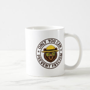 Only You Can Prevent Fascism Bear Resist National Coffee Mug