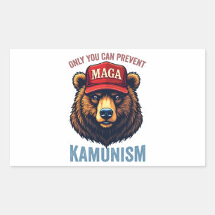 Only You Can Prevent Kamunism Harris  Rectangular Sticker