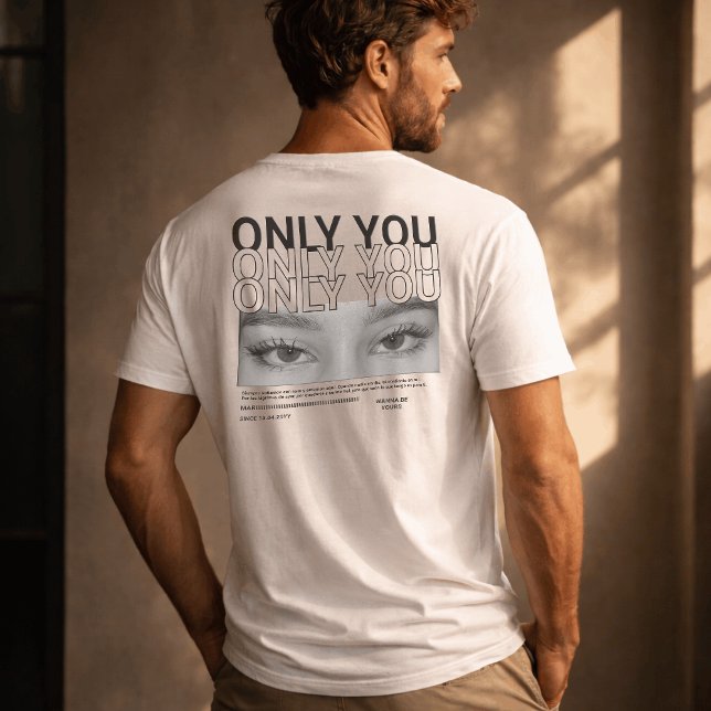 Only You Eyes Personalized Couple Valentine Cute T-Shirt (Creator Uploaded)