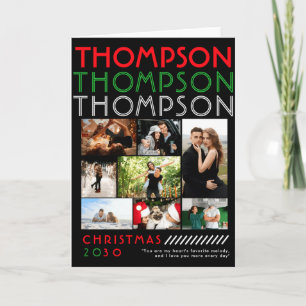 Only You Photo Collage Couples Christmas Cture Card