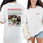 Only You Photo Collage Couples Christmas Picture T-Shirt<br><div class="desc">Celebrate your love in a unique and personalised way with the Only You Photo Collage Couples Christmas Picture T-Shirt. This custom shirt allows you to print your own photo collage, making it a one-of-a-kind Christmas gift for your significant other. Whether it’s a special collection of your favourite memories or a...</div>