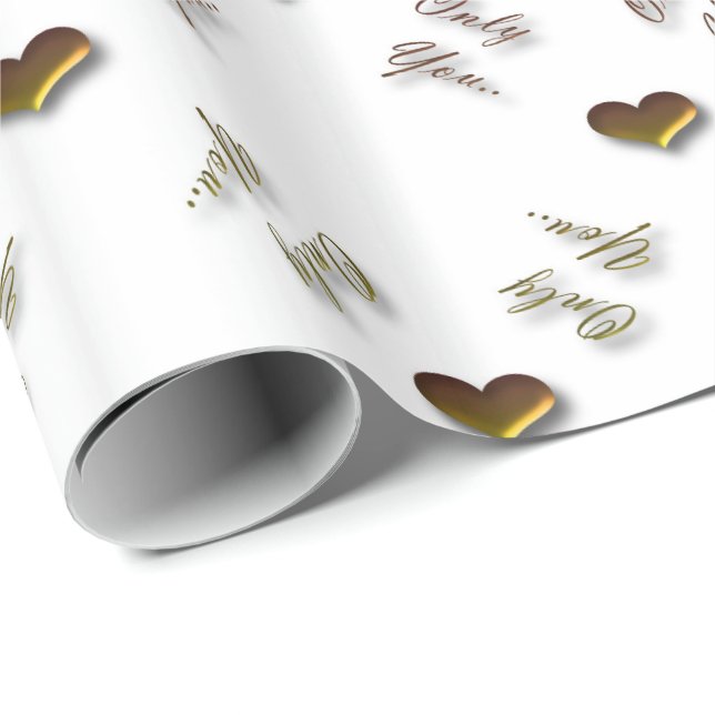 Only you. valentines love pattern with hearts. wrapping paper (Roll Corner)