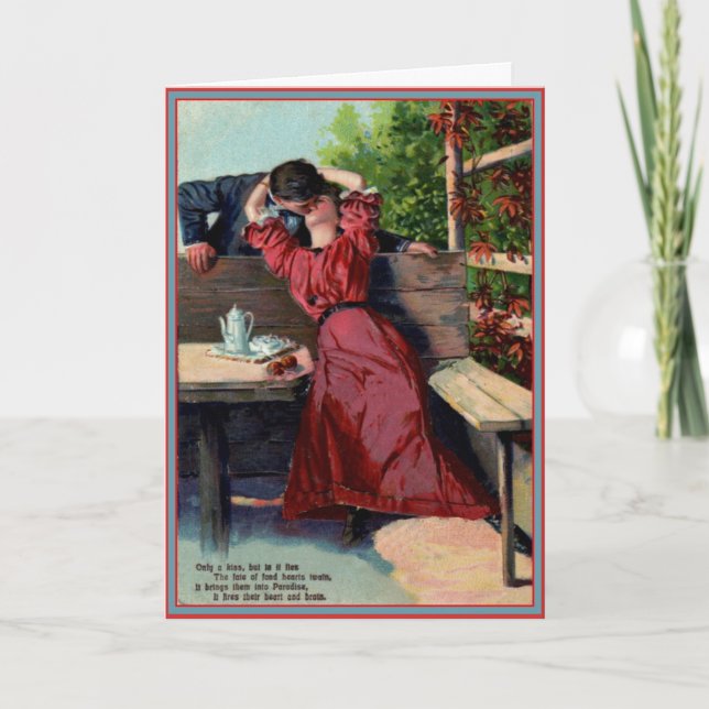 Only Your Kiss - Vintage Valentine Card (Front)