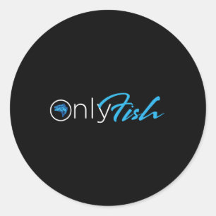 Onlyfish Fishing Tee Classic Round Sticker