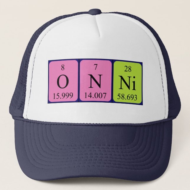 Onni periodic table name hat (Front)