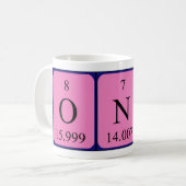 Onni periodic table name mug (Front Left)