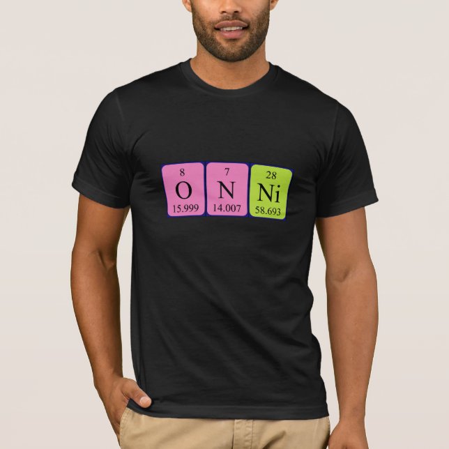 Onni periodic table name shirt (Front)