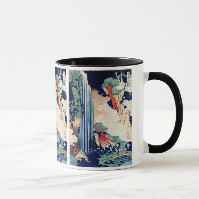 Ono Falls Hokusai Japanese Fine Art Mug (Right)