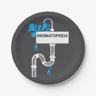Onomatopoeia creative writing or poetry paper plate