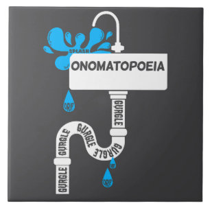 Onomatopoeia creative writing or poetry tile