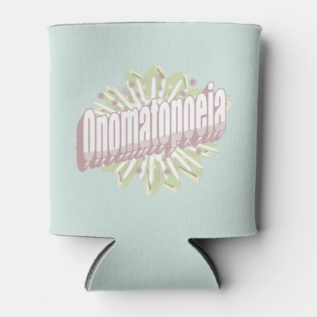 Onomatopoeia Explosion English Language  Can Cooler (Front)