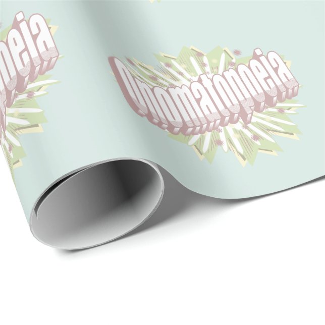 Onomatopoeia Explosion English Language  Wrapping Paper (Roll Corner)