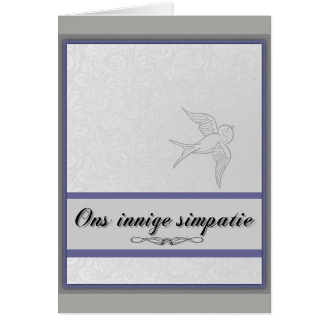 Ons innige simpatie (Front)