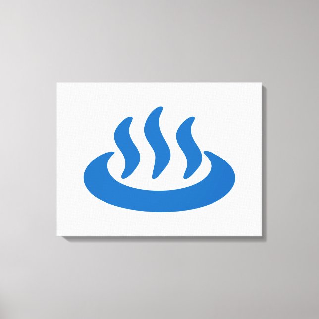 Onsen ♨ Hot Spring 温泉 Japanese Sign (Front)