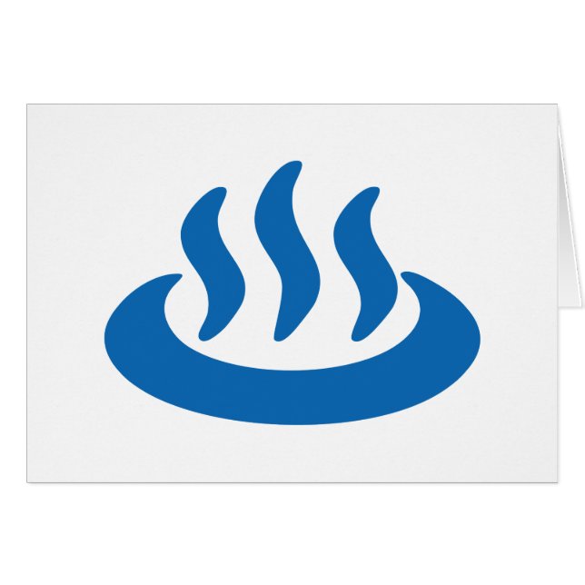 Onsen ♨ Hot Spring 温泉 Japanese Sign (Front Horizontal)
